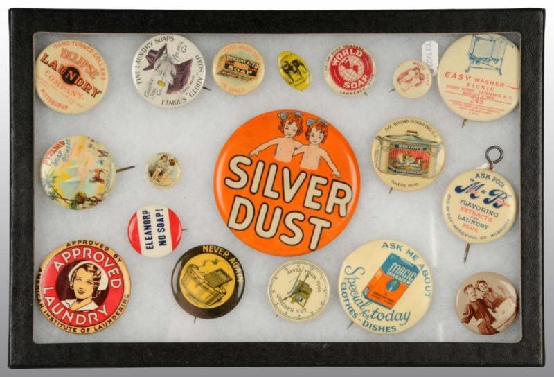 Appraisal: Lot of Miscellaneous Soap Pins Description Nice early assortment of