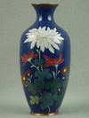 Appraisal: VASE - EARLY TH C CLOISONNE VASE OPEN BLUE BACKGROUND