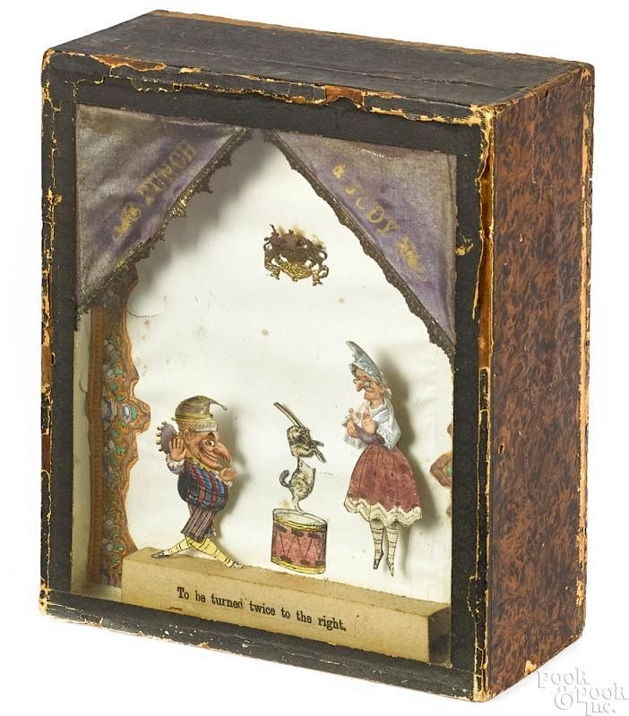 Appraisal: Punch and Judy animated sand toy Punch and Judy animated