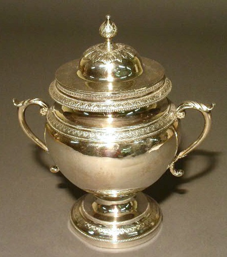 Appraisal: Philadelphia coin silver covered sugar bowl c by John McMullin