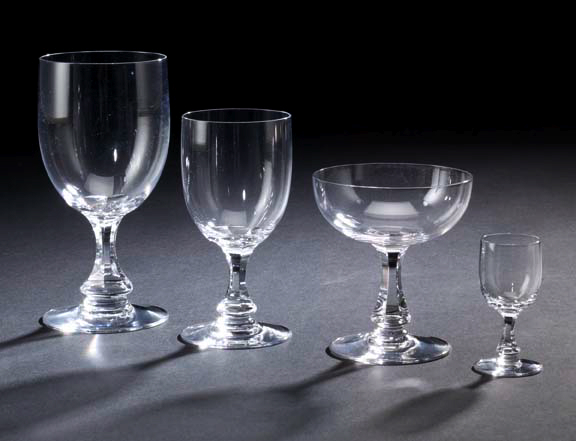 Appraisal: Good Forty-Nine-Piece Baccarat Crystal Partial Stemware Service for Sixteen Persons