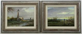 Appraisal: ROBINSON James Pair of Oils on Panel In the Bag