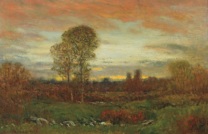 Appraisal: DWIGHT WILLIAM TRYON American - After Sunset oil on board