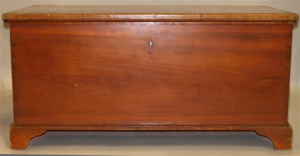 Appraisal: AMERICAN CHERRY BLANKET CHEST having a rectangular top with molded