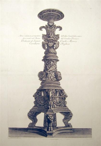 Appraisal: pieces Etchings Piranesi Giovanni Battista Vasi etc Rome Vari Candelabri