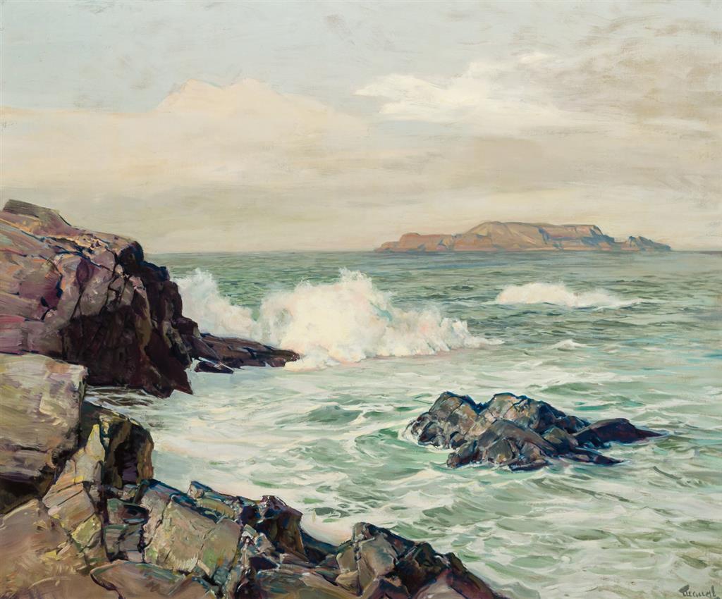 Appraisal: FREDERICK JUDD WAUGH American - Distant Island oil on board