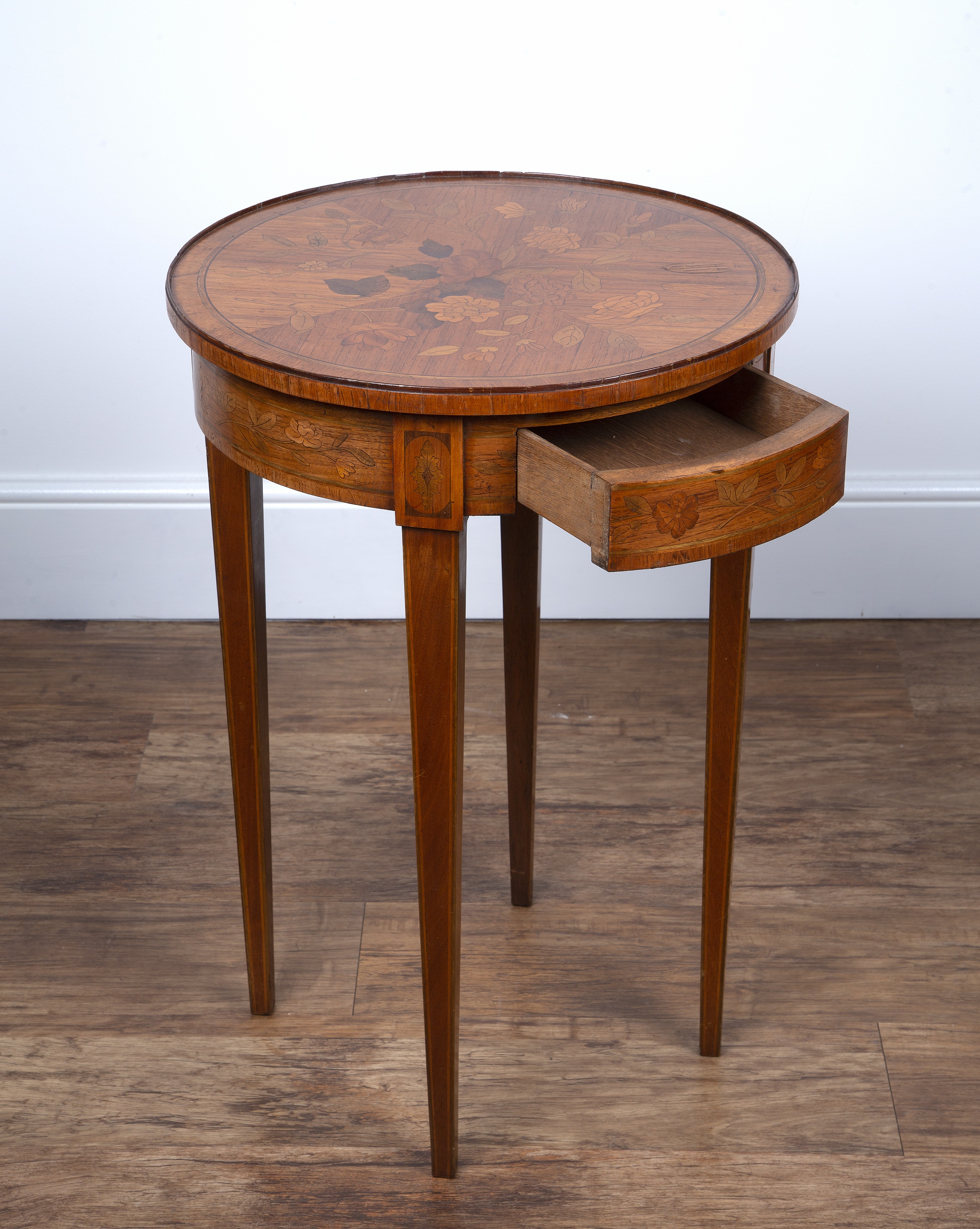 Appraisal: Kingwood circular occasional table French late th early th Century