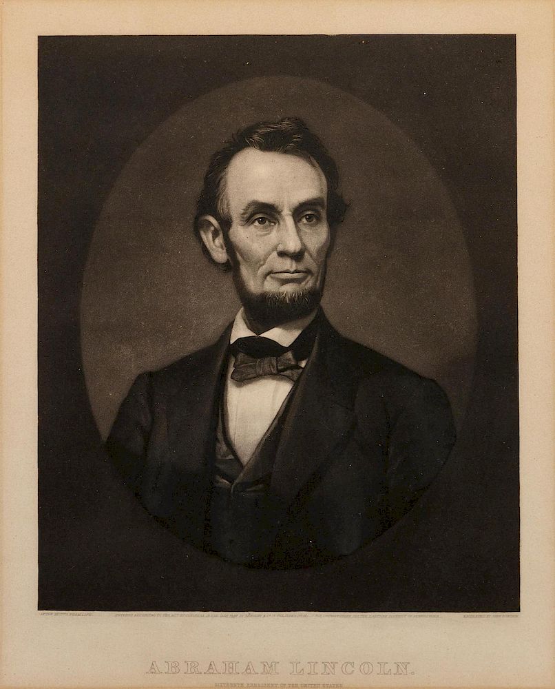 Appraisal: LINCOLNIANA A group of Lincoln-related ephemera including LINCOLNIANA A group