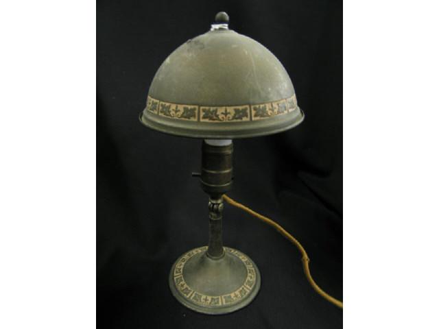 Appraisal: Gheist Art Crafts Lamp signed dome shade all original