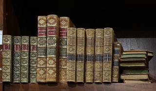 Appraisal: lot of approximately Literary works bound in leather including works