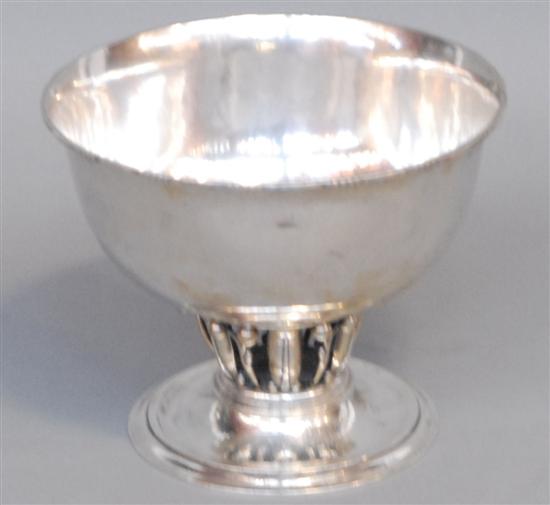 Appraisal: GEORG JENSEN STERLING SILVER FOOTED CENTER BOWL Marks on the