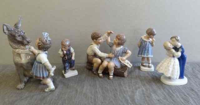 Appraisal: Danish Porcelain Figures B G Dahl Jensen From a Stamford