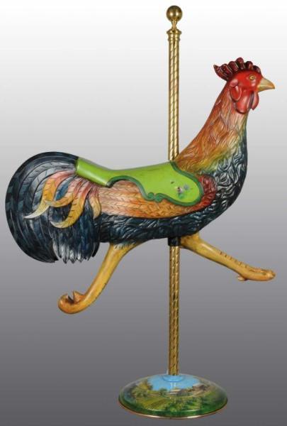 Appraisal: Carved Wood Carousel Rooster Figure Description Circa By Herschell Spillman