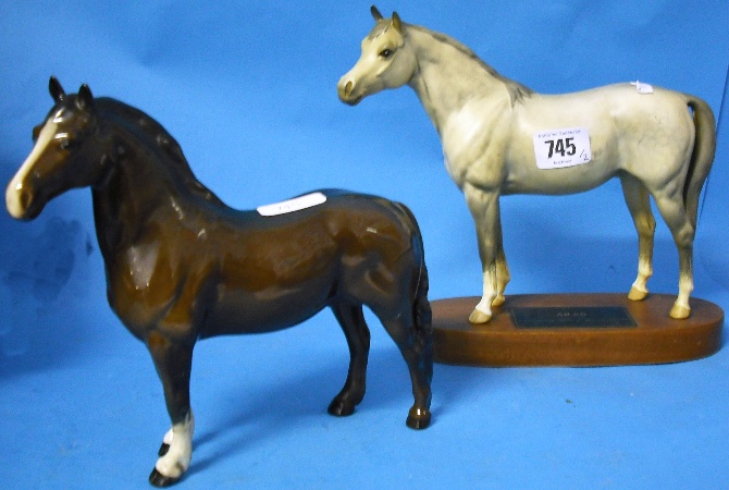 Appraisal: Beswick Connoisseur Arab tiny chipped ear and Welsh Cobb leg