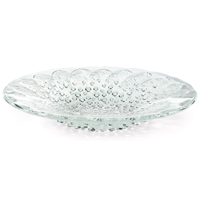 Appraisal: Lalique crystal ''Roscoff ''centerpiece bowl France repeating fish head motif