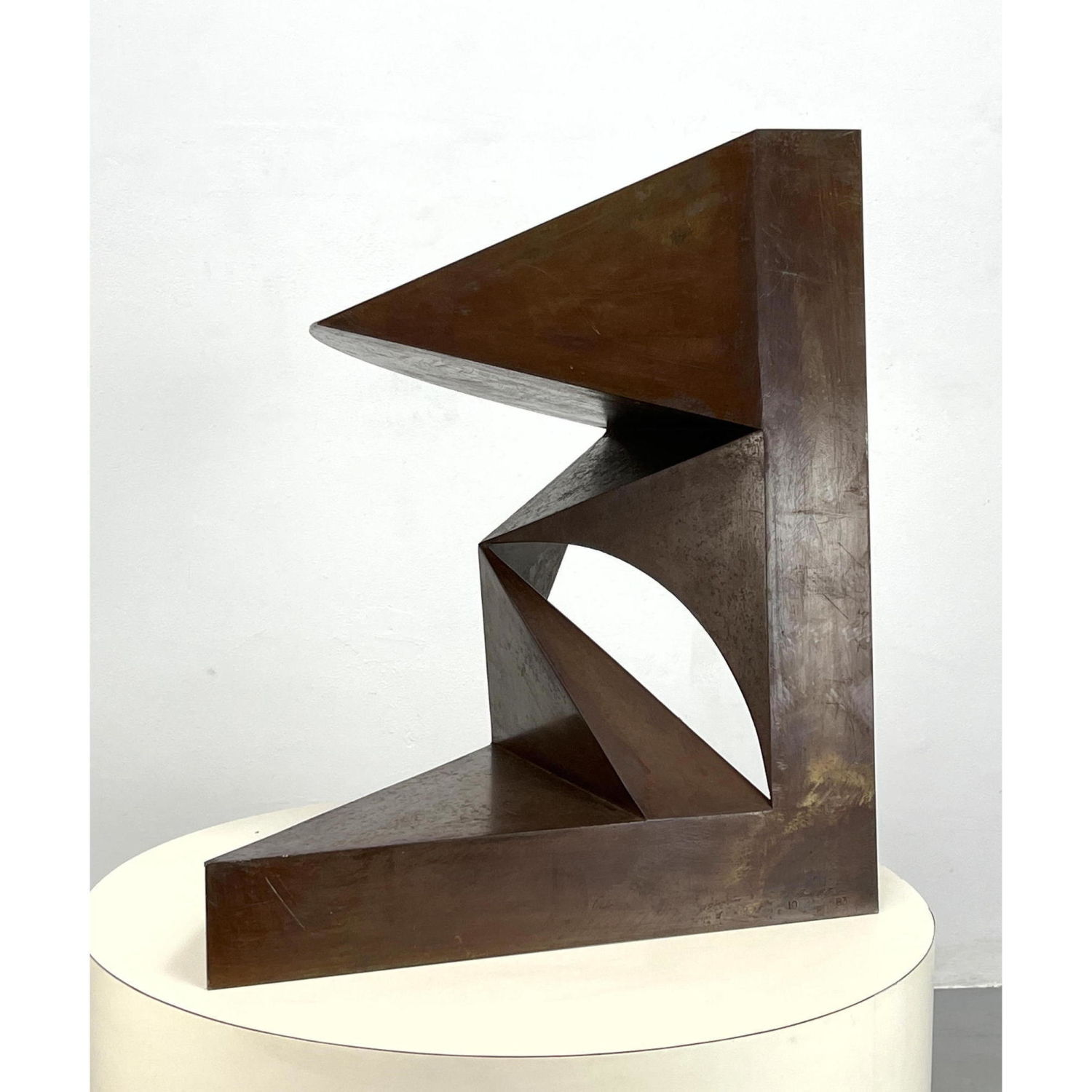 Appraisal: Gerald DiGiusto Archconstruct sculpture Core-Ten Steel Signed and dated Numbered