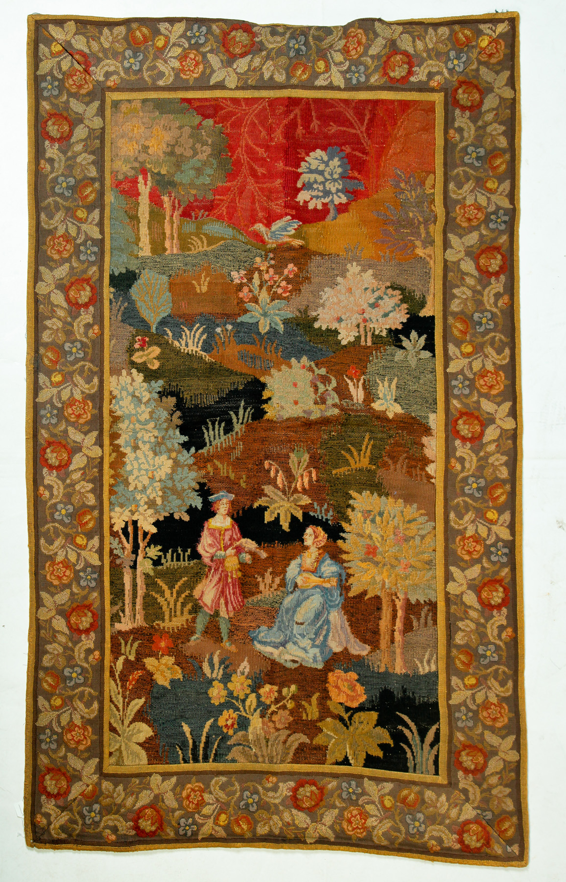 Appraisal: HANDMADE TAPESTRY IN THE TH CENTURY STYLE European st quarter-