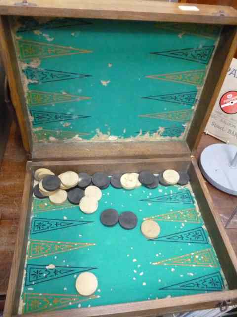 Appraisal: A CONTINENTAL FOLDING GAMING BOARD together with a set of