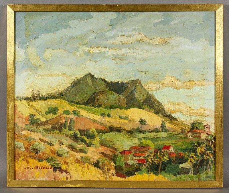 Appraisal: - Girard Southwest Landscape O C Luigi Girard southwest landscape