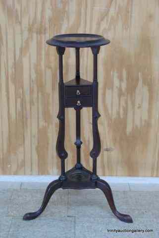 Appraisal: Mahogany Urn - Fern StandNice stand with tiers for plants