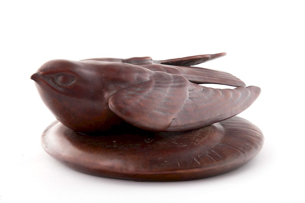 Appraisal: Steve Kestrel Nesting Nighthawk Kestrel Steve b Nesting Nighthawk bronze