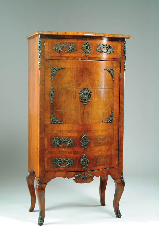 Appraisal: FINE FRENCH STYLE ENGLISH MUSIC CABINET Last half of the