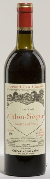 Appraisal: Chateau Calon-Segur St Est phe vhs lstl ssos The color