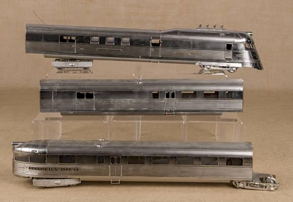 Appraisal: Contemporary O gauge F Burlington Zephyr t Contemporary O gauge