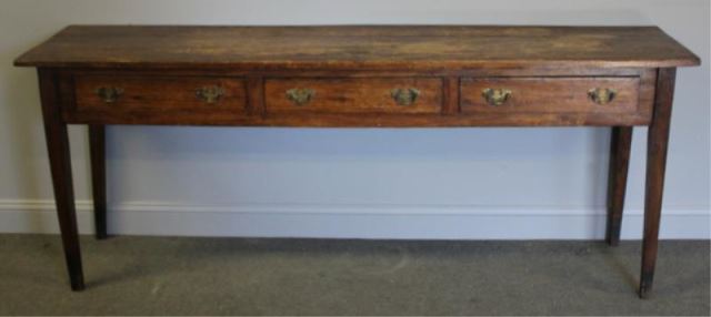 Appraisal: Drawer Antique Farm Table From a New Rochelle NY estate