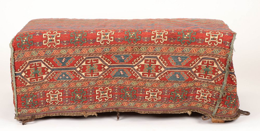 Appraisal: Antique Shah-Sevan Cargo Bag Besik Mafrash Bedding bag cargo bag