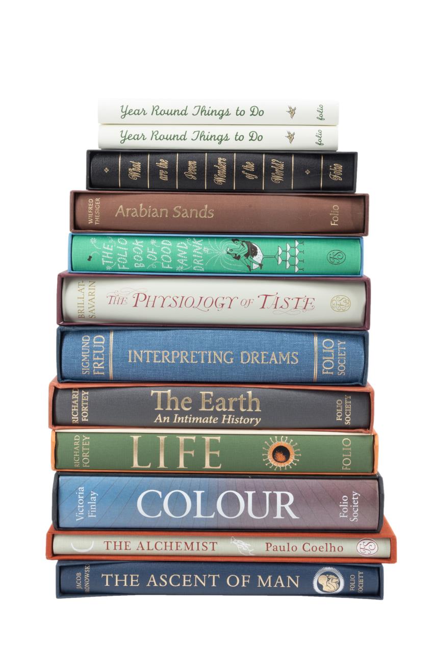 Appraisal: TWELVE FOLIO SOCIETY DREAMS EARTH SCIENCE BOOKS Assortment of twelve