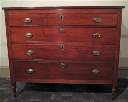 Appraisal: Federal cherrywood chest of drawersearly th century