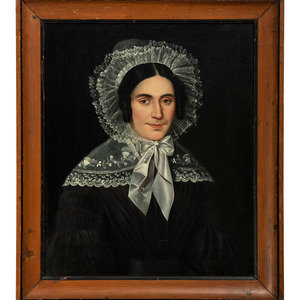 Appraisal: American School th Century Portrait of a Ann Taylor Gilman