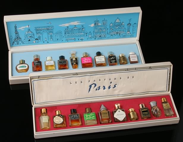 Appraisal: Two presentations of French perfume miniatures in original packaging circa