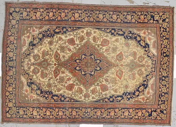 Appraisal: A Mohtasham Kashan rug Central Persia late th century size