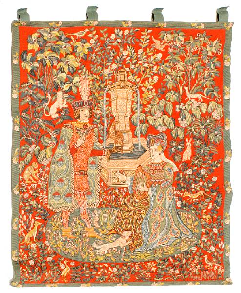 Appraisal: A machine-made tapestry size approximately ft x ft in