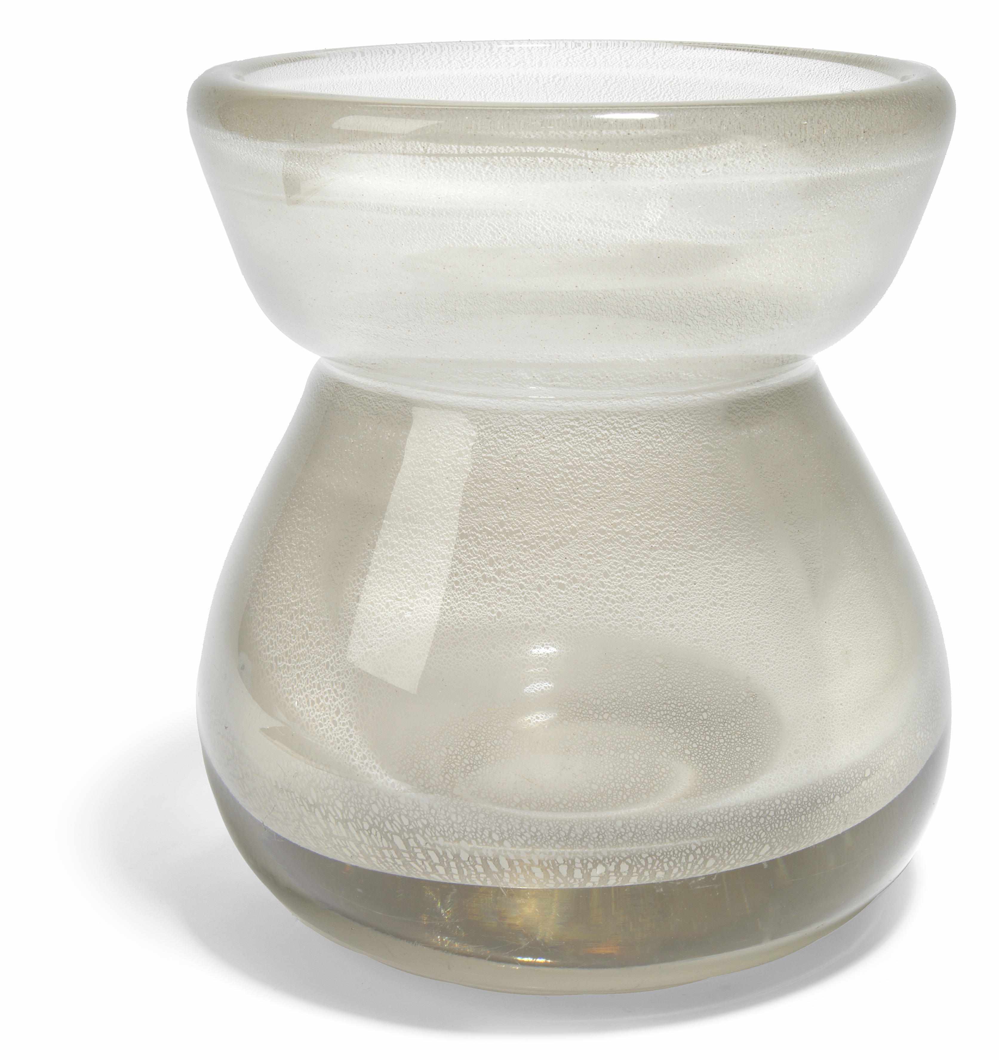 Appraisal: A Chris Lebeau internally decorated glass vase for Ludwig Moser