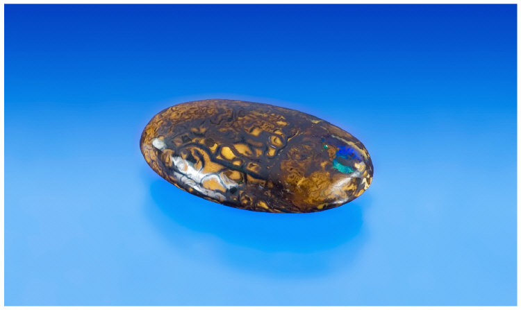 Appraisal: Natural Australian Boulder Opal x x mm Total Weight ct