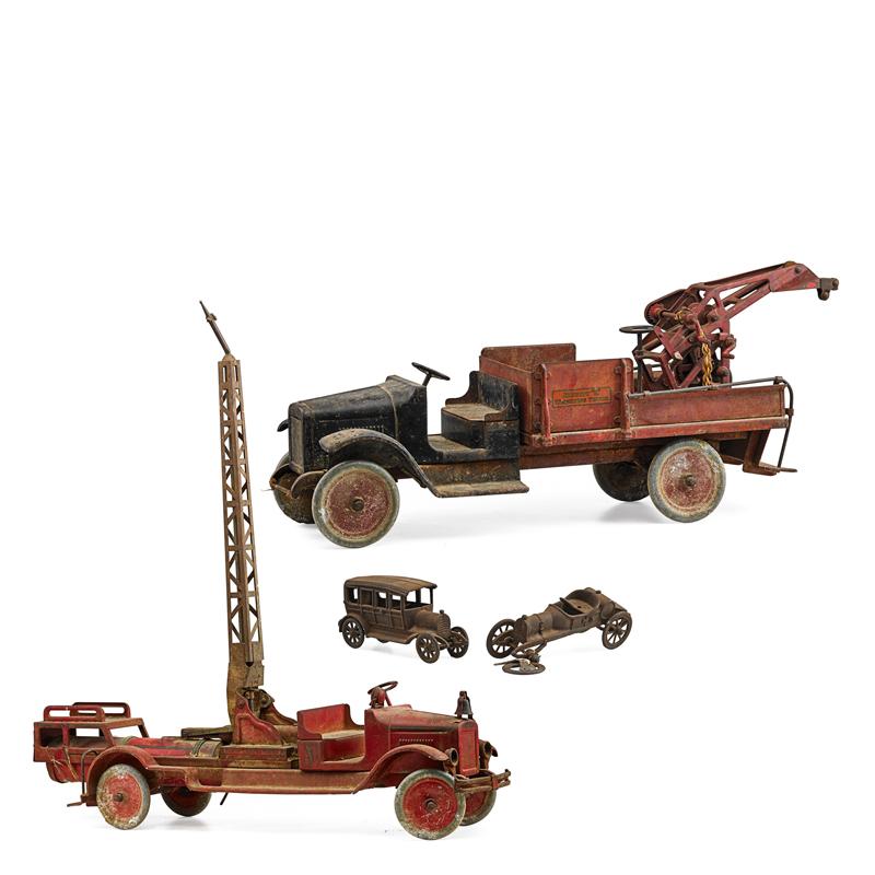 Appraisal: AMERICAN STEEL TOY TRUCKS Condition Report