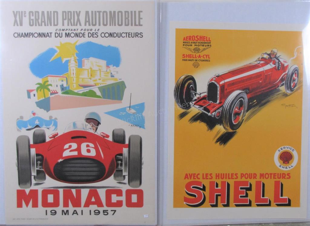 Appraisal: Monaco Grand Prix Racing Vintage Poster unframed J Ramel artist