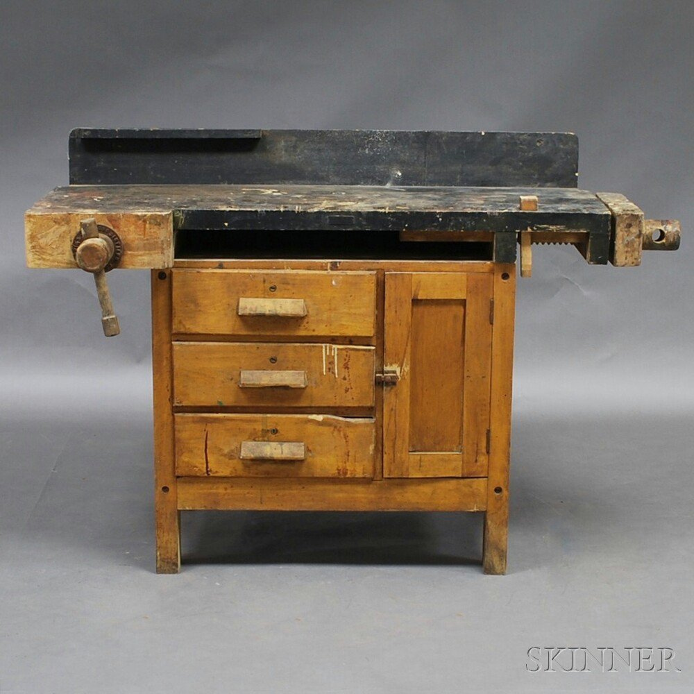 Appraisal: Christiansen Co Maple Worktable Chicago Illinois th th century ht