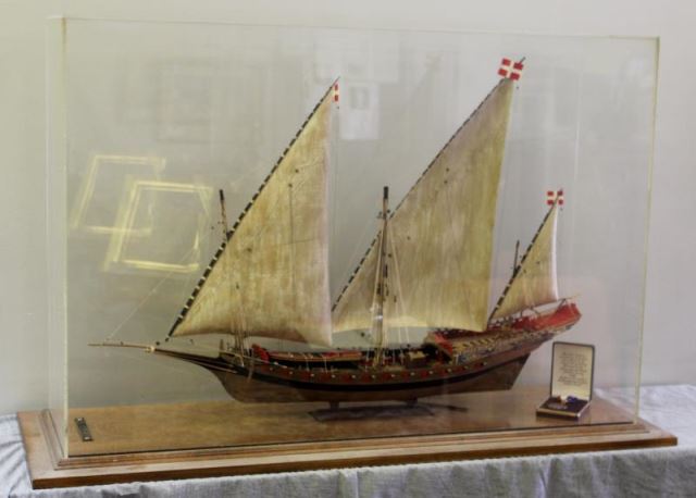 Appraisal: Ship Model of The Chebec Plastic with accompanying plastic ship