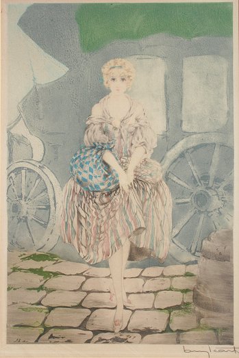 Appraisal: LOUIS ICART ETCHING ''MANON'' '' x '' sight size pencil