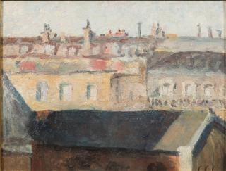 Appraisal: COLIN CAMPBELL COOPER American COLIN CAMPBELL COOPER American - ROOFTOPSoil