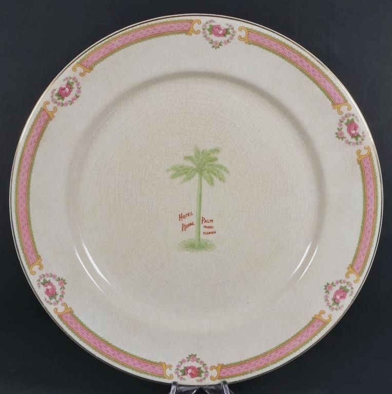 Appraisal: This dinner plate once graced the dining room tables of