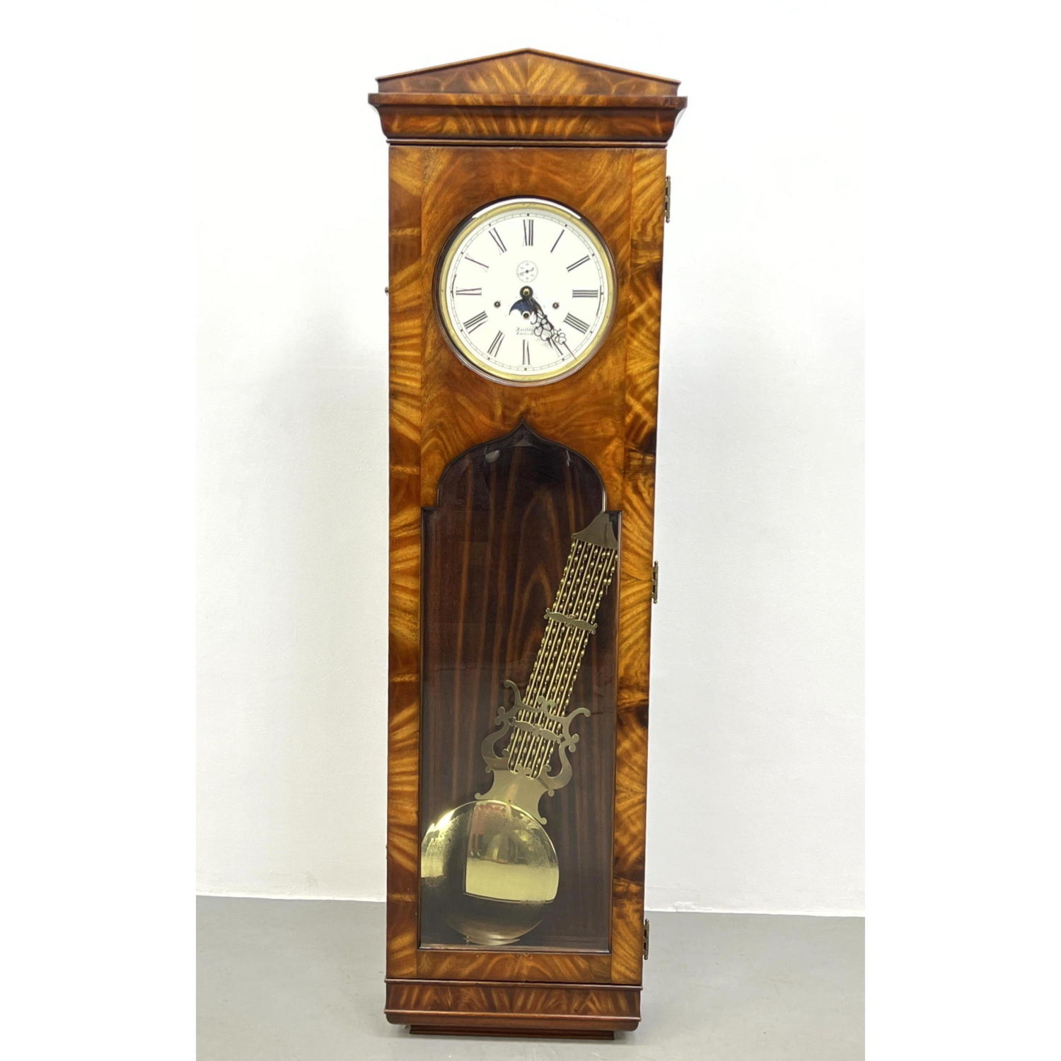 Appraisal: HERITAGE HEIRLOOMS Tall Case Clock Grandfather Clock with Brass framed