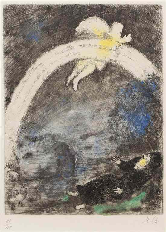 Appraisal: Marc Chagall French Russian - The Rainbow from The Bible