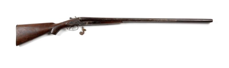 Appraisal: J N Scott Exposed Hammer SxS Shotgun gauge with barrels