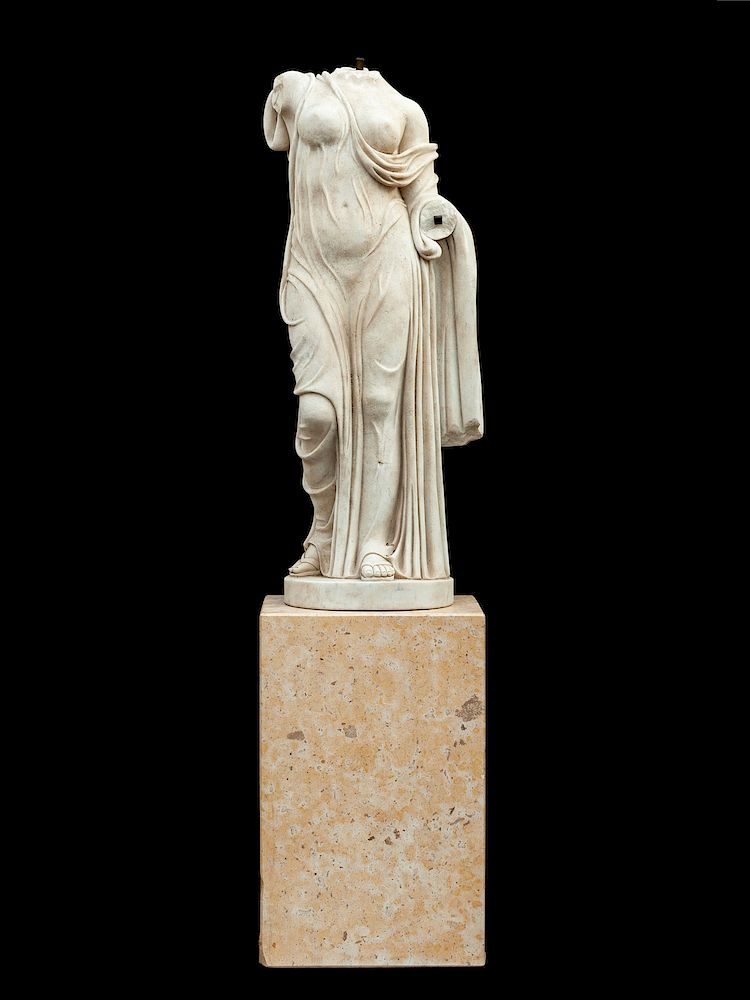 Appraisal: An Italian Carved Marble Torso of a Woman An Italian