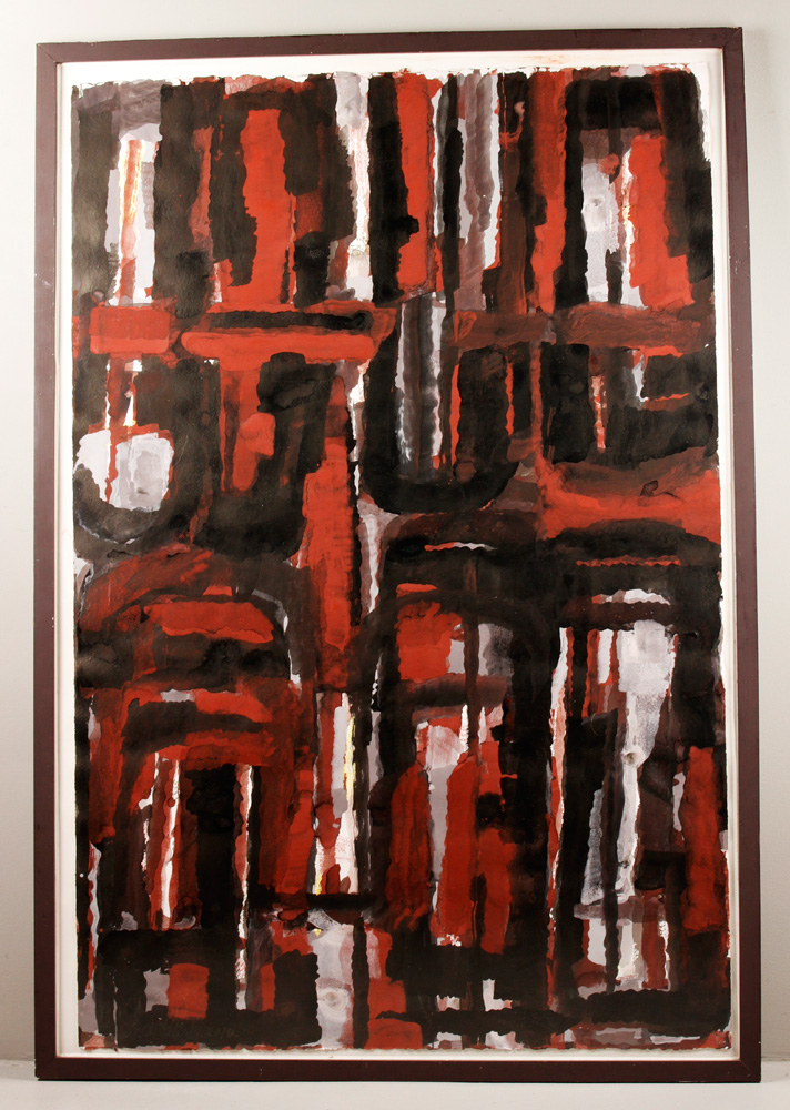 Appraisal: - Kelley Untitled Abstract Gouache Donald Kelley American b untitled